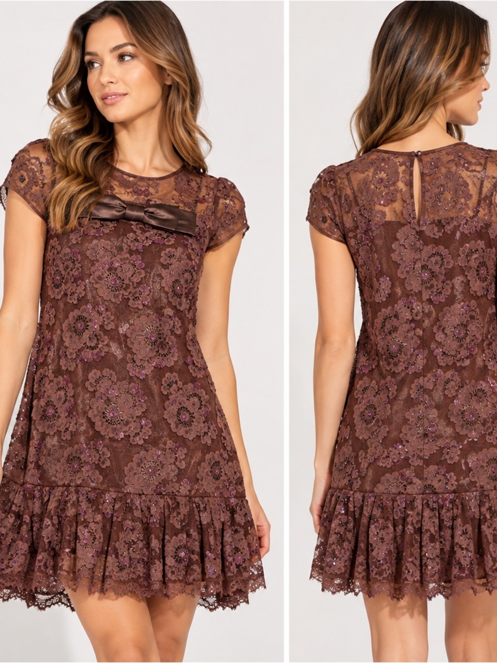Coach Floral Lace Dress Size 4 NWT